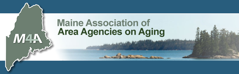 M4A logo with text "Maine Association of Area Agencies on Aging"